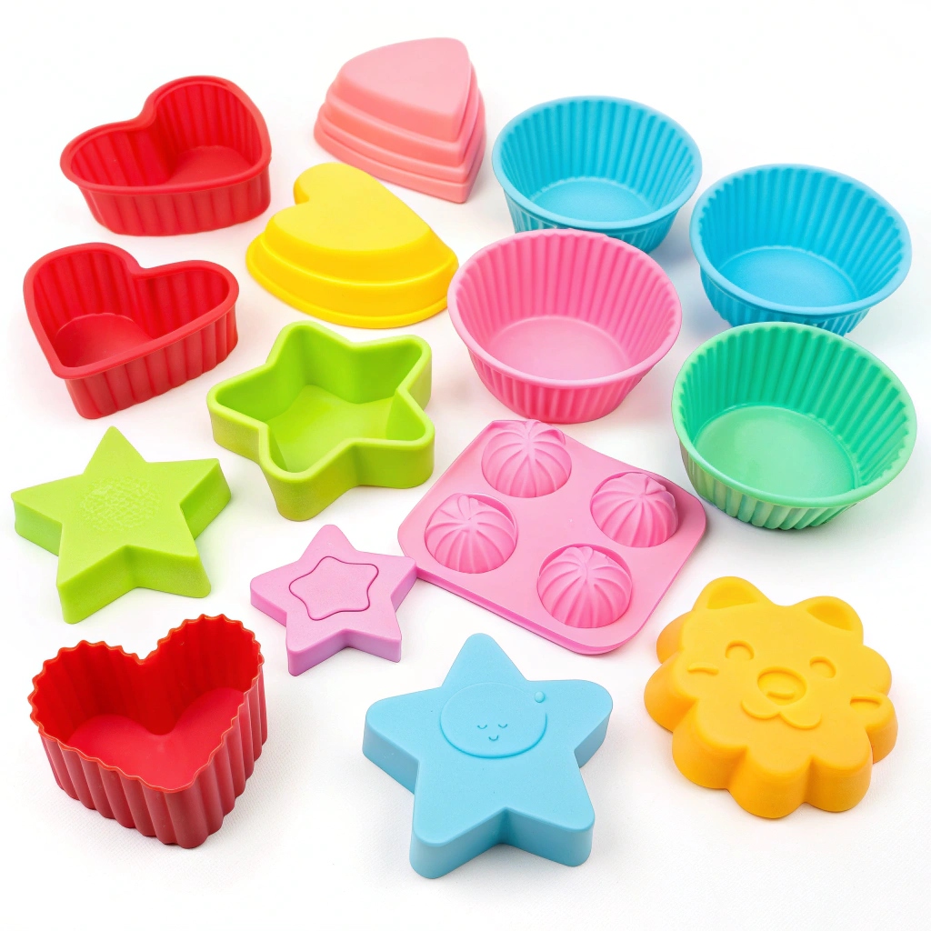 kolorowe foremki do pieczenia